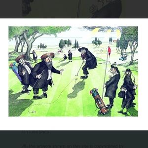 Golf Art “With a little help from above”